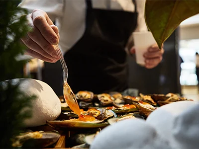 Chef at a restaurant